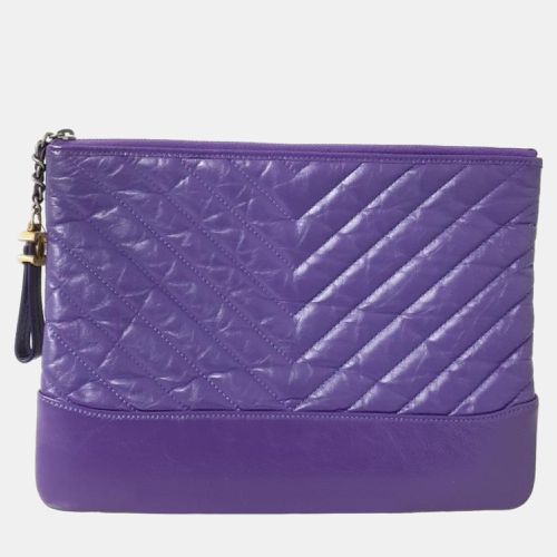 Chanel Purple Vintage Gabrielle Clutch - Chanel - Modalova