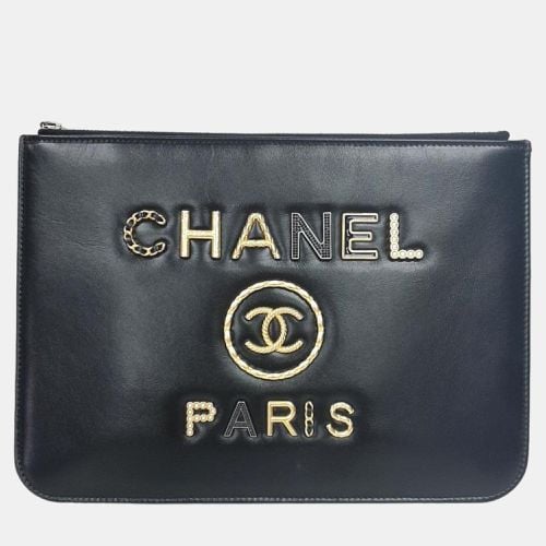 Chanel Black Leather 19 Clutch Bag - Chanel - Modalova