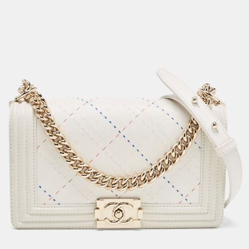 Stitch Quilted Leather Medium Boy Flap Bag - Chanel - Modalova