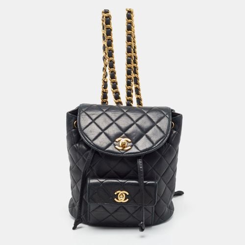 Chanel Black Quilted Leather Vintage Duma Backpack - Chanel - Modalova