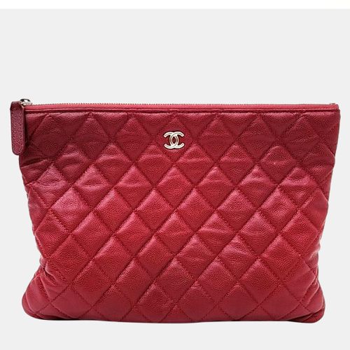 Chanel Red Caviar Clutch New Medium - Chanel - Modalova