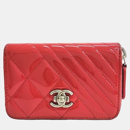 Chanel Red patent card wallet - Chanel - Modalova