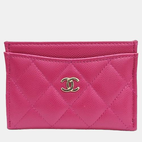 Chanel Pink caviar card wallet - Chanel - Modalova