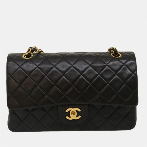 Chanel Black Lambskin Leather Classic Double Flap Bag - Chanel - Modalova