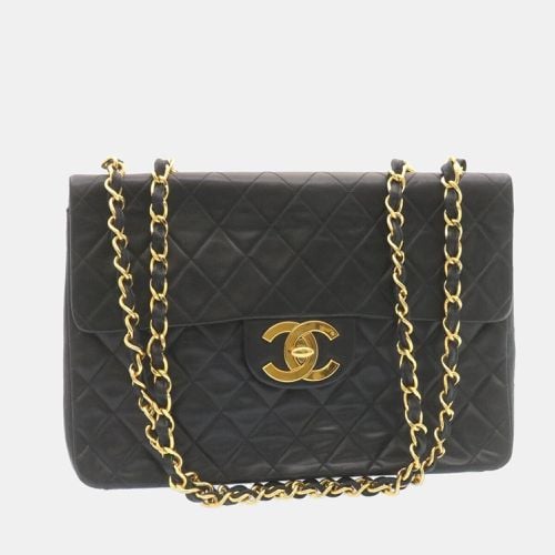 Chanel Black Leather Vintage Flap Bag - Chanel - Modalova