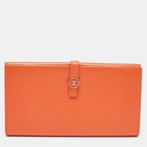 Chanel Orange Leather CC Flap Continental Wallet - Chanel - Modalova