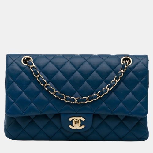 Chanel Blue Medium Classic Lambskin Double Flap - Chanel - Modalova