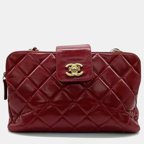 Chanel Red Tone Chain Shoulder Bag - Chanel - Modalova