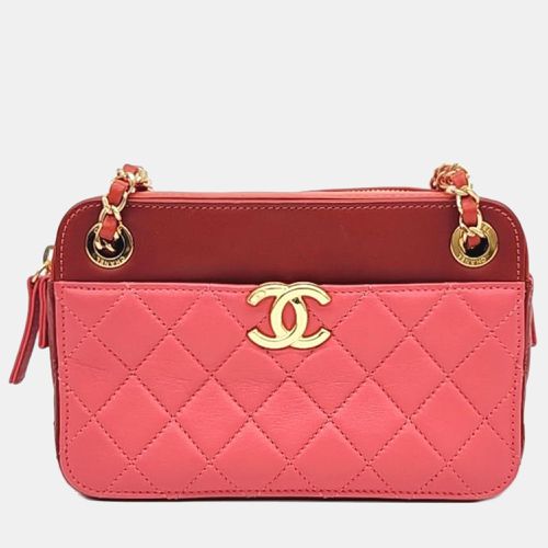 Chanel Red Leather Casual Trip Camera Bag - Chanel - Modalova