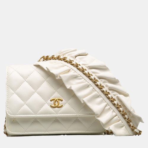 Chanel White Romance Lambskin Wallet On Chain - Chanel - Modalova