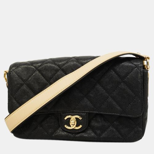 Chanel Black Quilted Caviar Medium Buckle Strap CC Messenger Bag - Chanel - Modalova