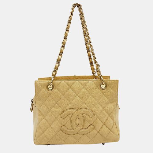 CHANEL Beige Petite Timeless Tote Quilted Caviar Shoulder Bag - Chanel - Modalova