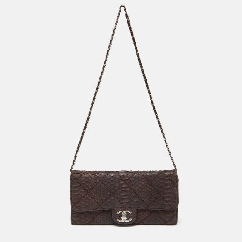 Quilted Python Ultimate Stitch Chain Clutch - Chanel - Modalova