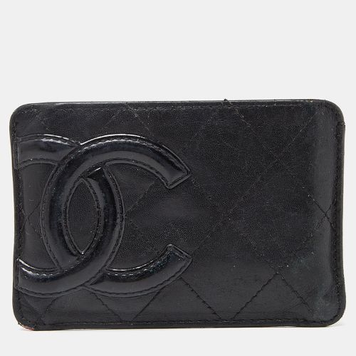 Chanel Black Quilted Leather Cambon Ligne Card Holder - Chanel - Modalova