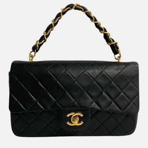 Chanel Black Lambskin Leather Chain Handbag - Chanel - Modalova