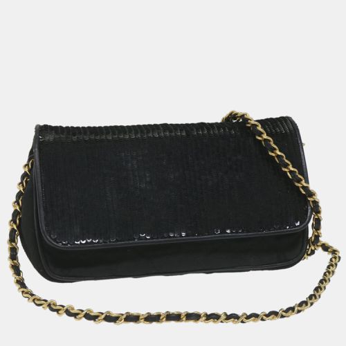 Sequin and Synthetic Flap Bag - Chanel - Modalova