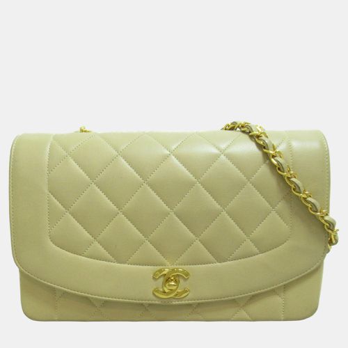 Chanel Beige Leather Medium Vintage Diana Flap Bag - Chanel - Modalova