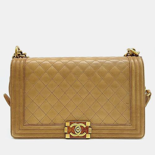 Chanel Beige Boy New medium Crossbody bag - Chanel - Modalova