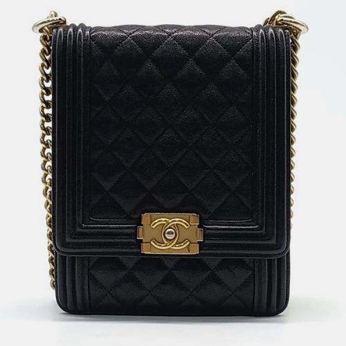 Chanel Black Caviar Leather Chic Pearls Flap Bag - Chanel - Modalova