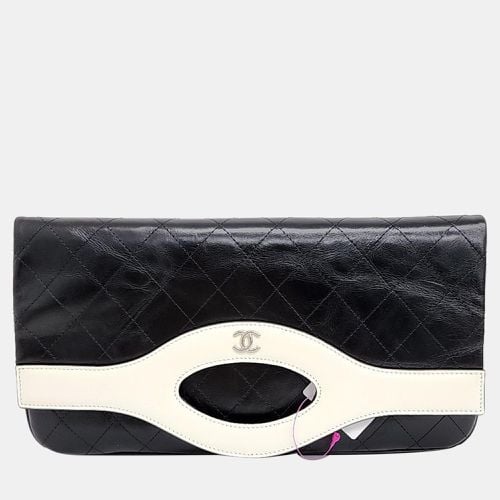 Chanel Black/White Vintage Leather 31 Flap Clutch Bag - Chanel - Modalova