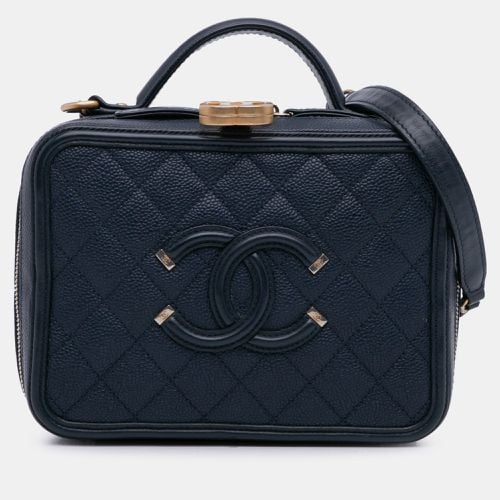 Chanel Small Caviar Filigree Vanity Case - Chanel - Modalova