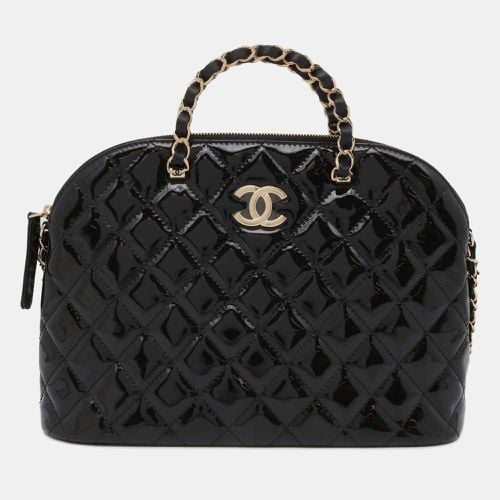 Chanel Black Patent Leather Top Handle Bag - Chanel - Modalova