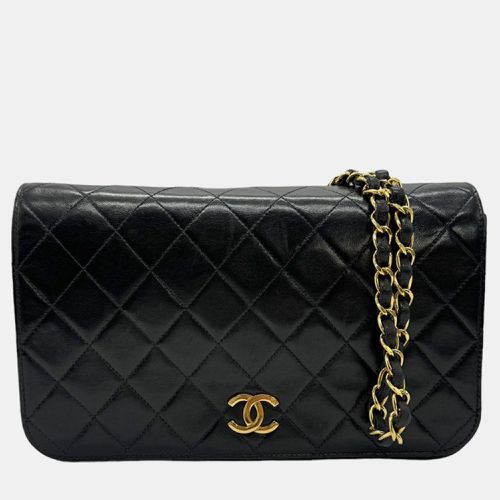 Chanel Black Leather CC Matelasse Full Flap Bag - Chanel - Modalova