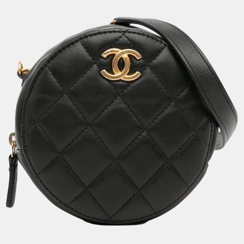 Chanel Black Quilted Calfskin About Pearls Round Clutch with Chain - Chanel - Modalova