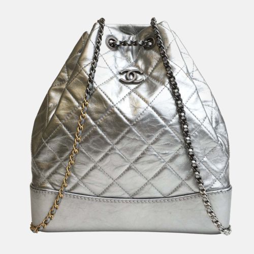 Chanel Silver Leather Gabrielle Backpacks - Chanel - Modalova