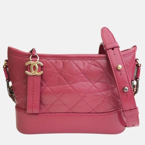 Chanel Pink Leather Small Gabrielle Shoulder Bags - Chanel - Modalova