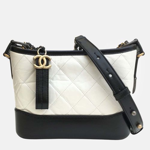 Chanel White/Black Leather Small Gabrielle Shoulder Bag - Chanel - Modalova