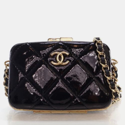 Chanel Black Patent Vanity Carholder - Chanel - Modalova