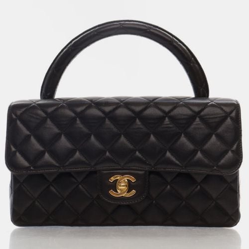 Chanel Black Lambskin Medium Kelly Flap Bag - Chanel - Modalova