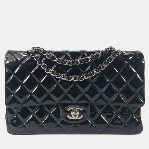 Chanel Black Patent Leather Medium Classic Double Flap Shoulder Bags - Chanel - Modalova