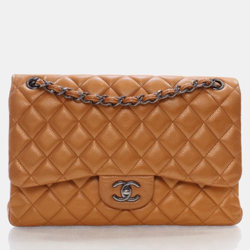 Chanel Brpnze Patent Leather Jumbo Classic Double Flap Shoulder Bag - Chanel - Modalova