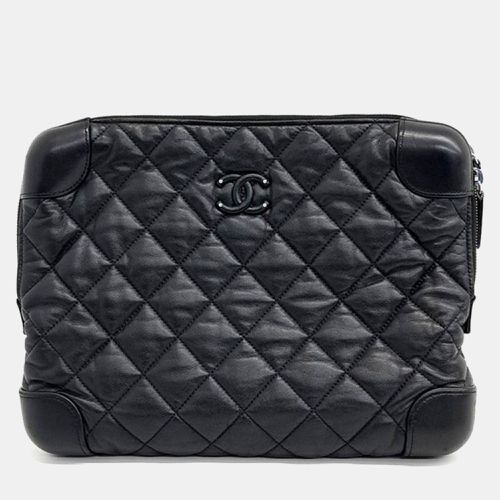 Chanel Black Leather Clutch Bag - Chanel - Modalova