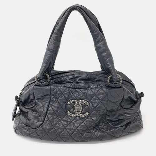 Chanel Black Leather Vintage Tote Bag - Chanel - Modalova