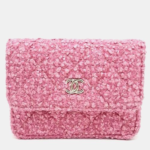 Chanel Pink Tweed Mini Chain Belt Bag - Chanel - Modalova