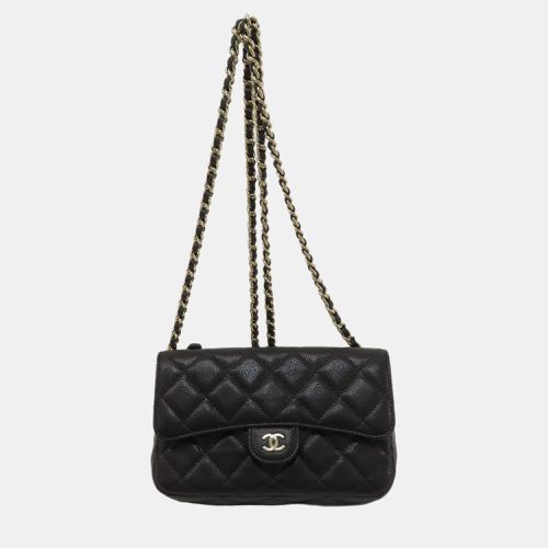 Chanel Black Caviar Leather Chain Shoulder Bag - Chanel - Modalova