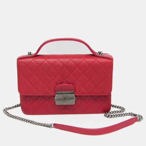 Chanel Red Quilted Goatskin Medium CC University Flap Bag - Chanel - Modalova