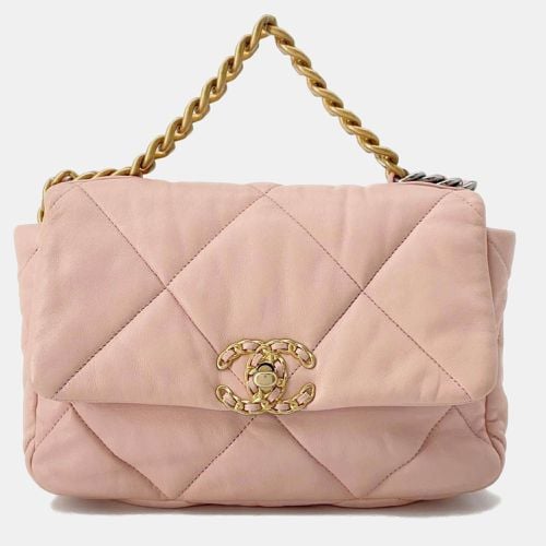 Chanel Pink Quilted Leather 19 Flap Bag - Chanel - Modalova