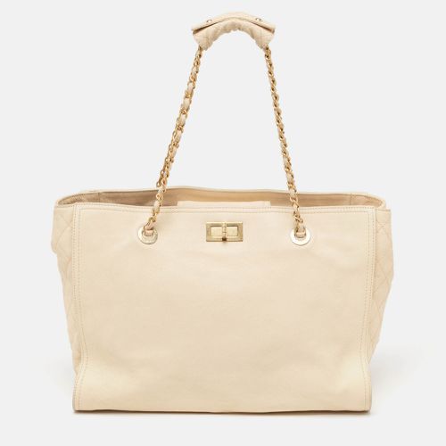 Chanel Beige Caviar Leather Reissue Large Shopper Tote - Chanel - Modalova