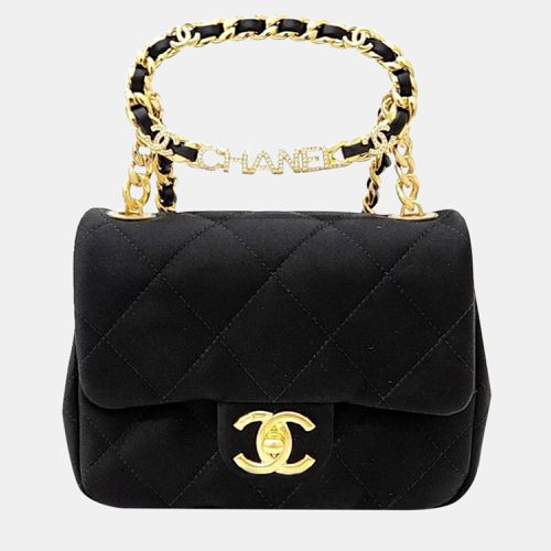 Leather Top Handle Mini Flap Bag - Chanel - Modalova