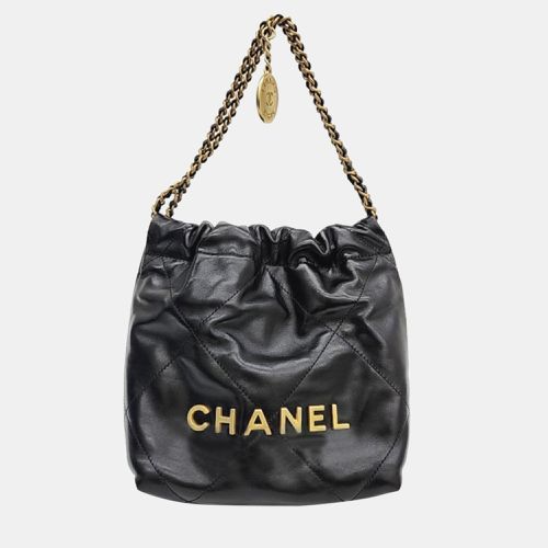 Chanel Black Leather 22 Mini Bag - Chanel - Modalova