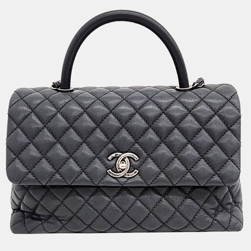 Chanel Grey Caviar Leather Coco Handle 31 Bag - Chanel - Modalova