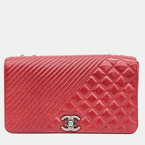 Chanel Red Leather Chain Shoulder Bag - Chanel - Modalova