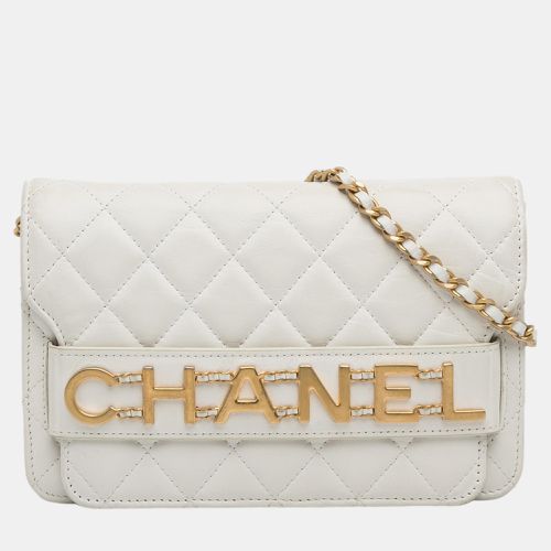 Chanel White Enchained Wallet on Chain - Chanel - Modalova