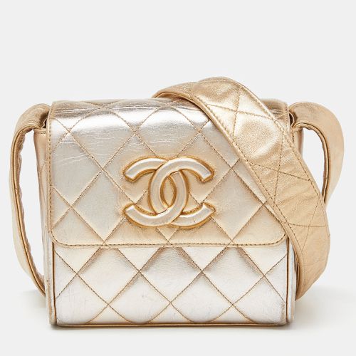 Chanel Gold Quilted Leather CC Flap Shoulder Bag - Chanel - Modalova