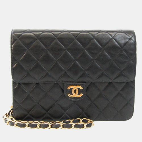 Chanel Black Quilted Leather Mini Square Flap Bag - Chanel - Modalova