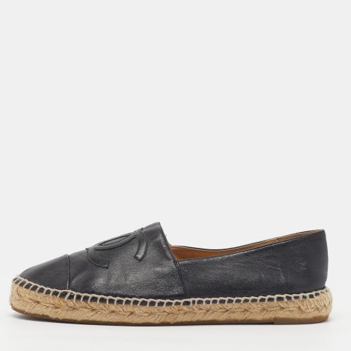 Interlocking CC Logo Size 41 Leather Espadrille Flats - Chanel - Modalova